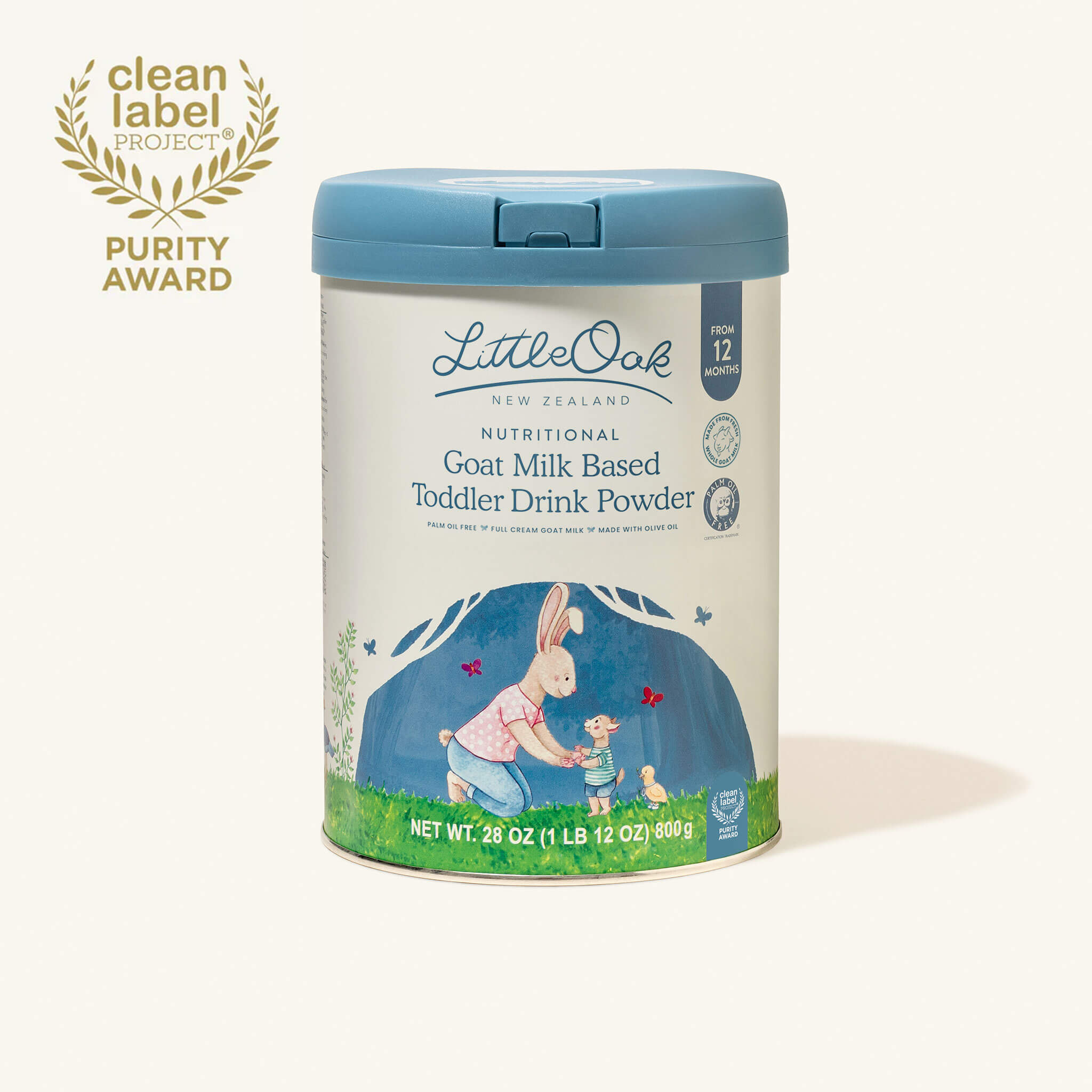 Natural Goat Milk Toddler Drink with Olive Oil 28oz Tin