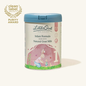9 CLOTHING様　Little Oak 0-6 オーガニック粉ミルク Natural Goat Milk Infant Formula with Olive Oil 28oz Tin – The