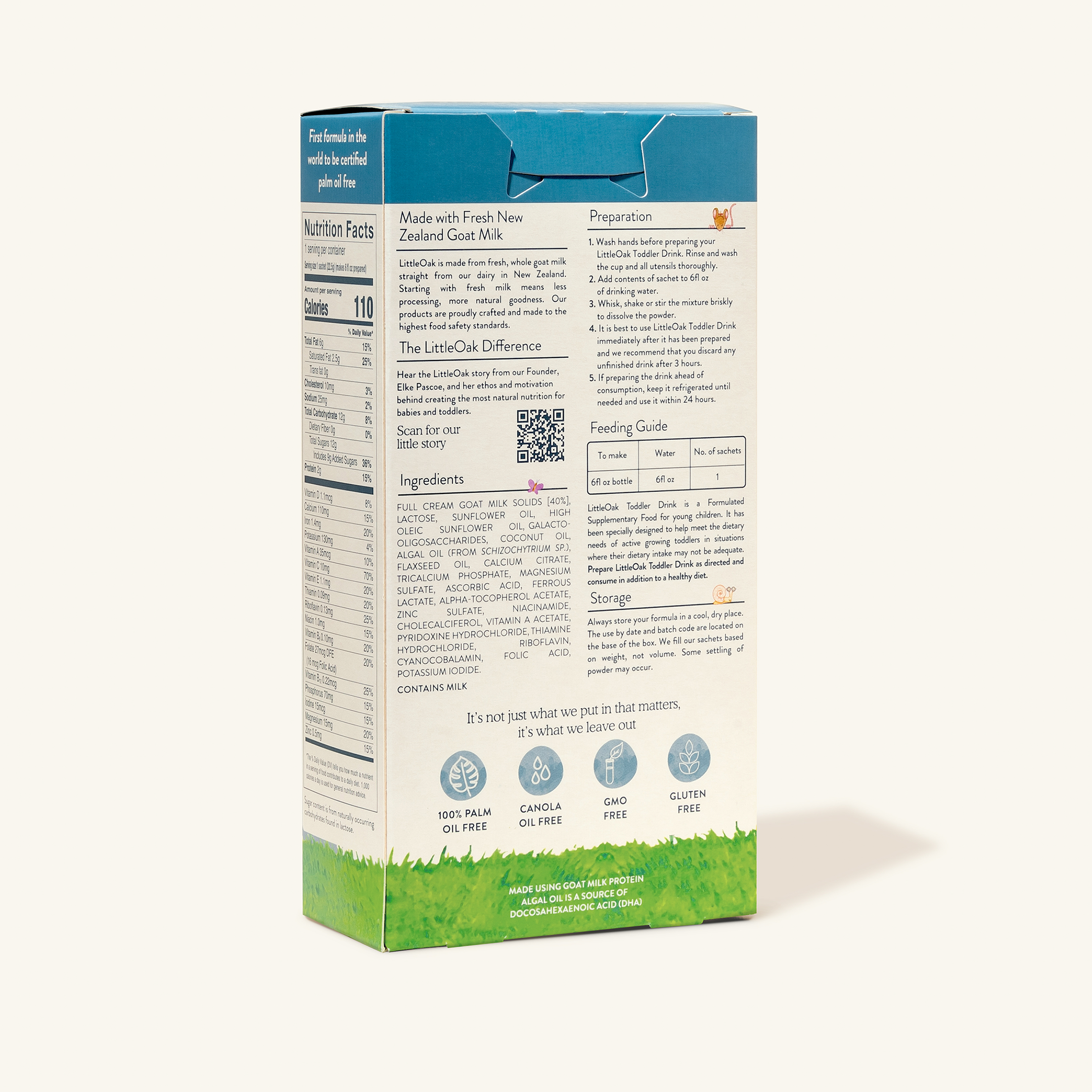 Natural Goat Milk Toddler Drink 6 x 0.79oz Travel Sachets